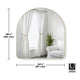 Umbra - Hubba Arched 34x36" Mirror - Lights Canada