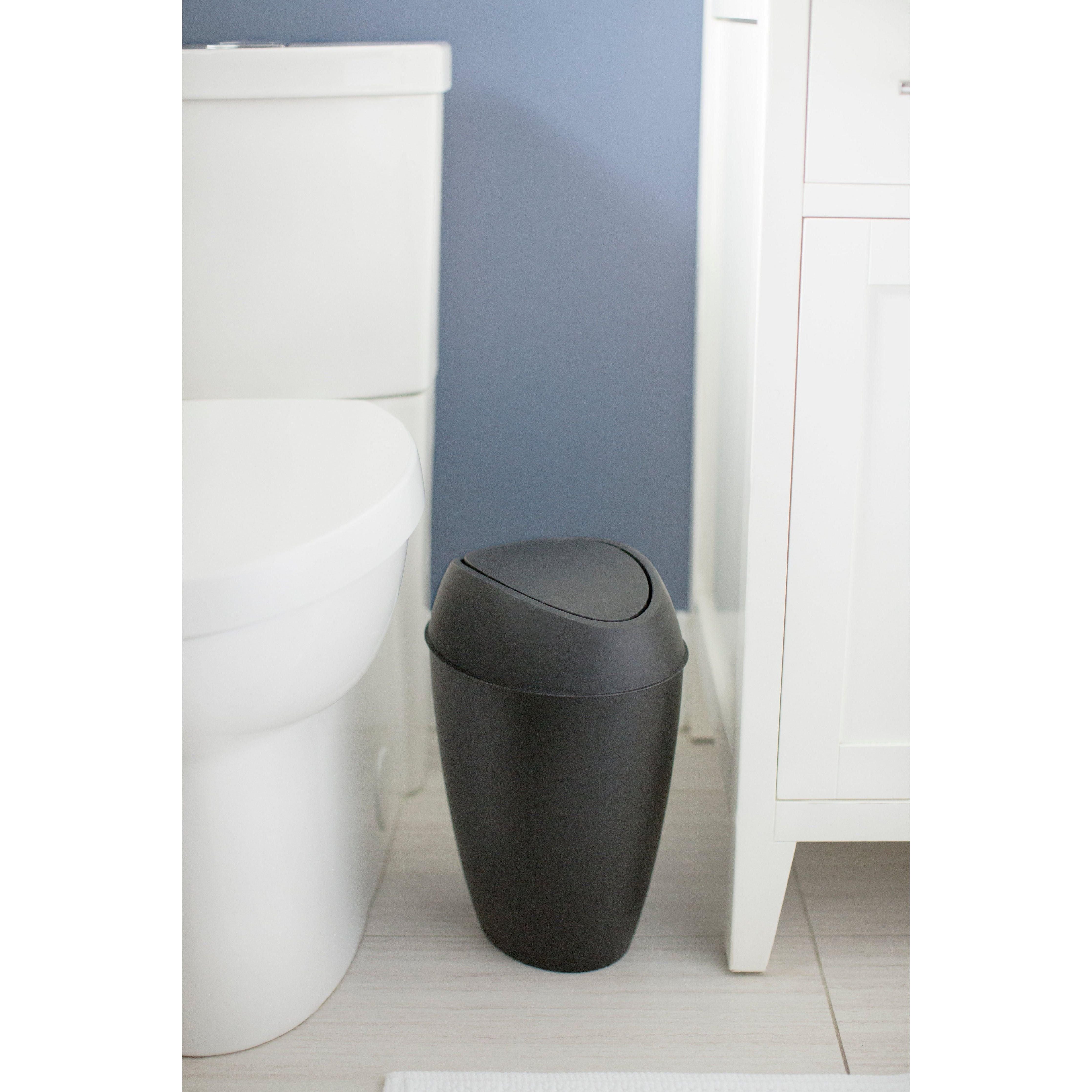 Umbra - Twirla Trash Can 2.4 Gallon (9L) Capacity - Lights Canada