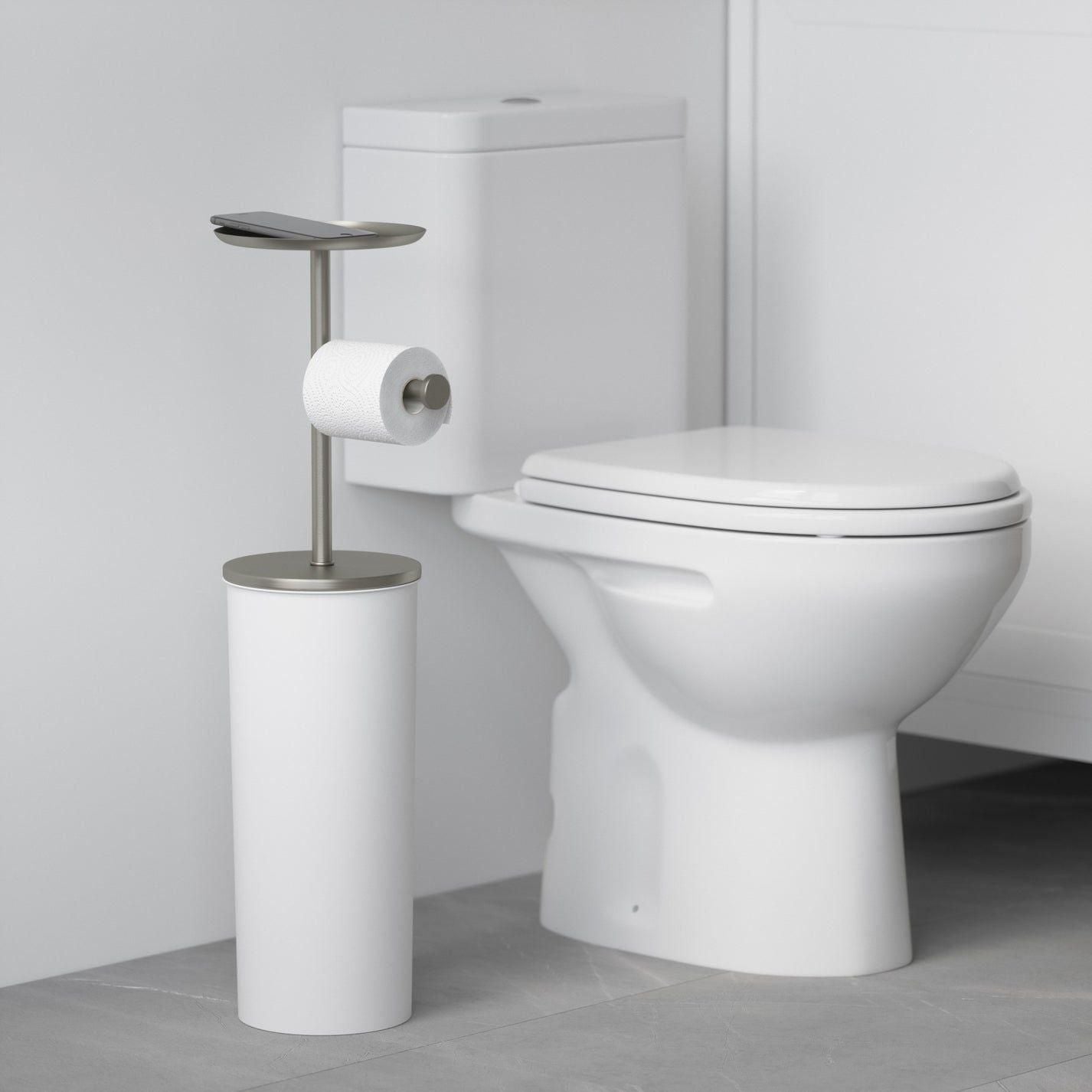 Umbra - Portaloo Toilet Paper Stand and Storage - Lights Canada