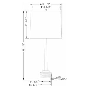 Flow Decor - Weiss Table Lamp - Lights Canada