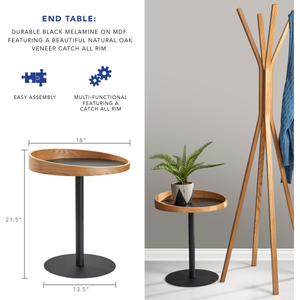 Adesso - Crater Accent Table - Lights Canada