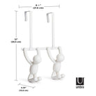 Umbra - Buddy Over The Door 2 Hook - Lights Canada
