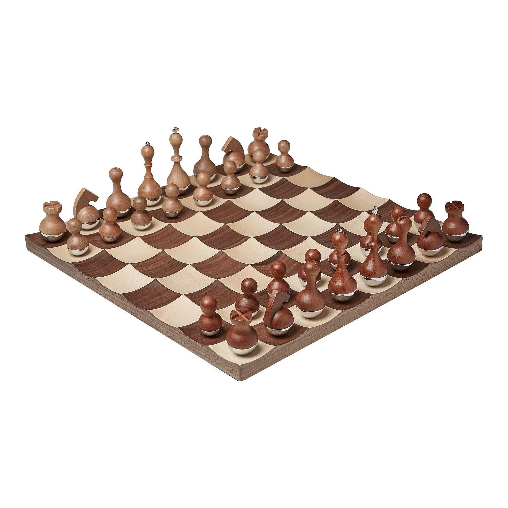 Umbra - Wobble Chess Set - Lights Canada