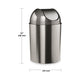 Umbra - Mezzo Swing-Top Trash Can 2.5-Gallon (9L) Capacity - Lights Canada