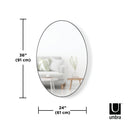 Umbra - Hubba 24 x 36" Oval Mirror - Lights Canada
