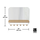 Umbra - Estique Mirror with Hooks - Lights Canada
