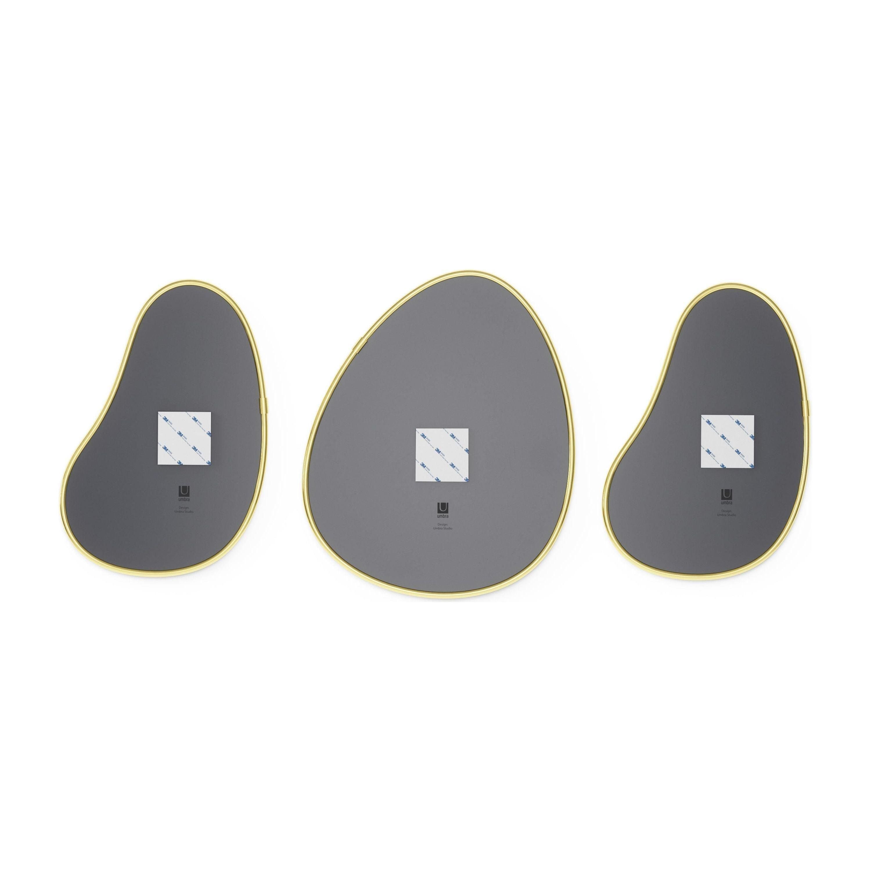 Umbra - Hubba Pebble Mirrors (Set of 3) - Lights Canada